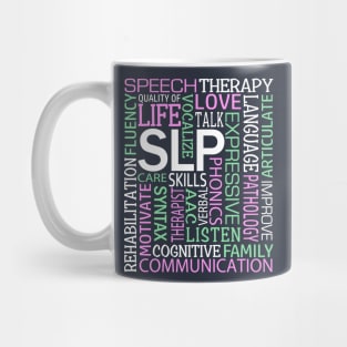 Speech Language Pathologist Speech Therapist Therapy Word Art Mug